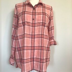 Madewell Classic Ex-Boyfriend Plaid Button-Up Shirt